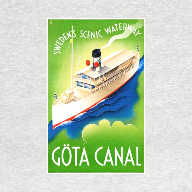 Vintage Travel Poster  Sweden Gota Canal by vintagetreasure